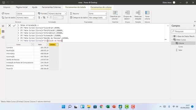 Como fazer metas no Power BI com Summarize e IF смотреть онлайн