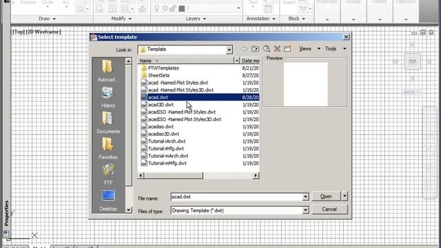 AutoCAD 2012 Tutorial - 4.1 - Starting a New Drawing from Your Template смотреть онлайн