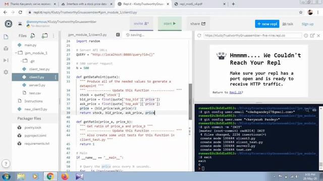 JP Morgan Virtual internship task 1 | Interface with the stock price datafeed смотреть онлайн