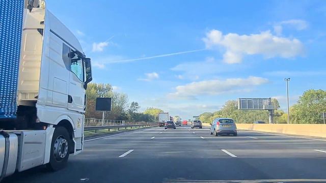 Driving Leicester Motorway M1 North\ Jct 22-28\ to Mansfield A38 смотреть онлайн