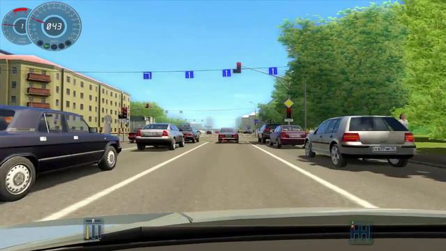 Учебный автосимулятор 2-200 км/ч по городу!Нормально =) смотреть онлайн