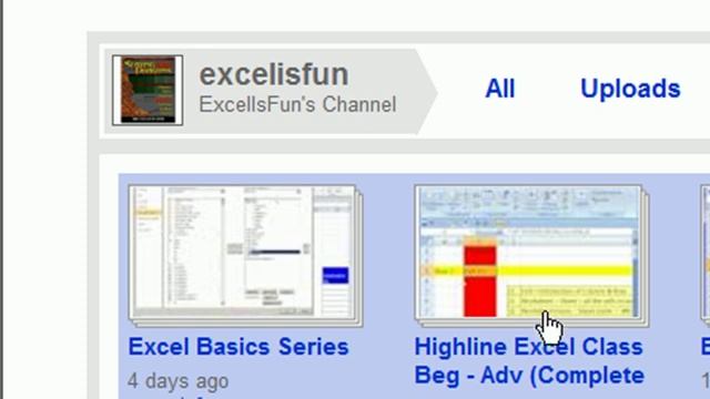 excelisfun Search & Find Excel Videos, Playlists, Download Excel Workbooks and more... смотреть онлайн