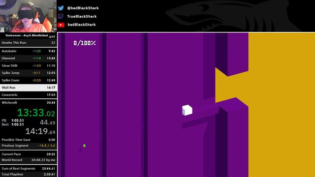 Vectronom Any% Blindfolded in 27:07.56 (IGT, WR) смотреть онлайн