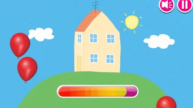 Peppa Pig - Popping Balloons Game For Kids смотреть онлайн