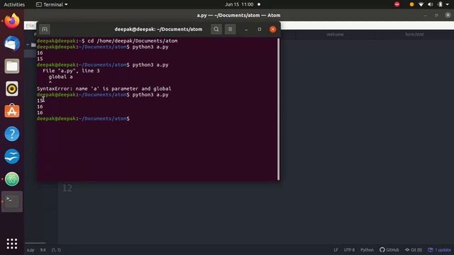 global and local variable in python смотреть онлайн