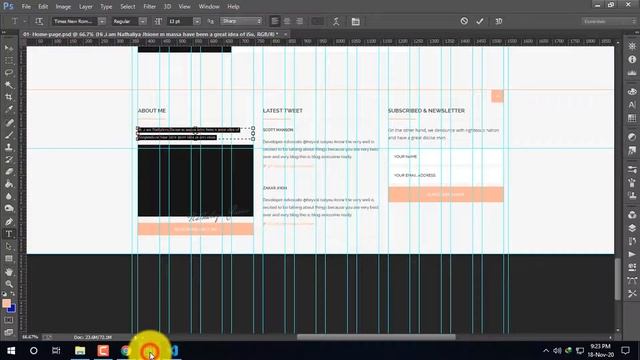 PSD to Bootstrap tutorial bangla | psd to html tutorial | footer design html markup part-17 смотреть онлайн