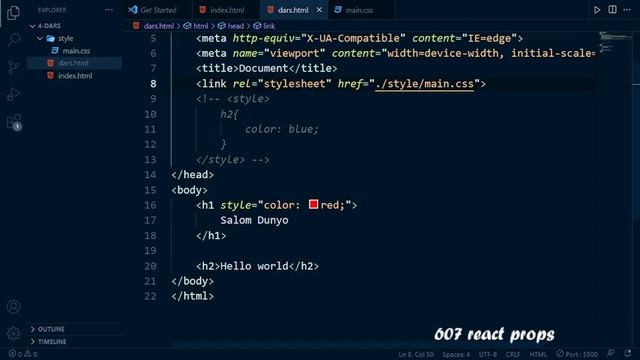 1- dars HTML kirish. Front End dasturlash. #website #frontend #development #programming #webdesign смотреть онлайн