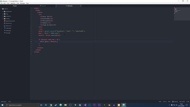 How to Display Data from a MySQL Database in a HTML Table Using PHP смотреть онлайн