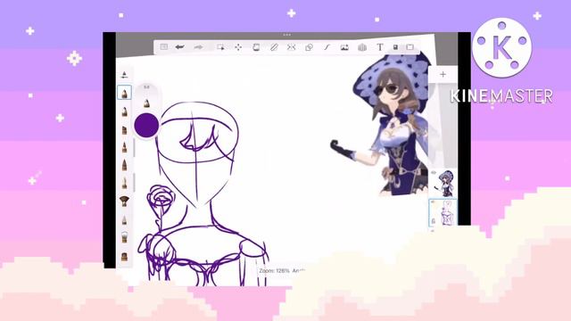 Lisa speedpaint 💜 Genshin Impact смотреть онлайн
