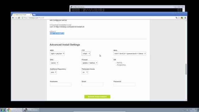 Como instalar VestaCP (2015 - 2016) смотреть онлайн