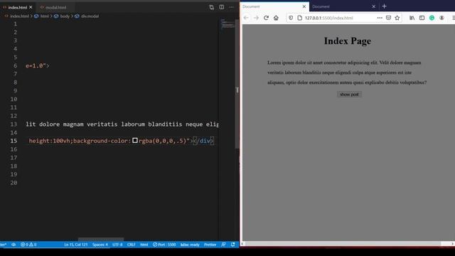 Instagram style Modal, showing posts as Modal but changes the URL as well | JS Project смотреть онлайн