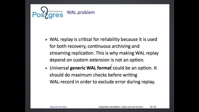 PostgreSQL extendability Origins and new horizons смотреть онлайн