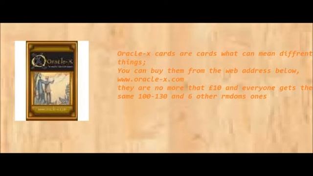 Oracle-x Cards смотреть онлайн