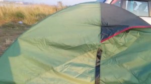 Беловское море. Отдых в палатках в Кузбассе. Круговорот дыма в природе. Видео ребенка.