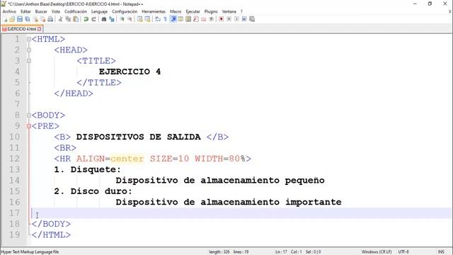 Uso de etiqueta PRE en HTML смотреть онлайн