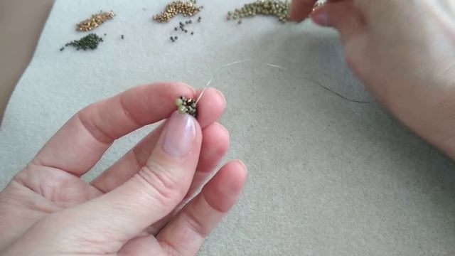 Комплект украшений из бисера и бусин. Jewelry set's смотреть онлайн