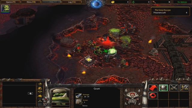 Warcraft 3: Custom Campaign - Exodus of The Horde #2 - The Fires Down Below смотреть онлайн