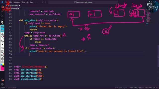 Python DSA Class #26:--Add A Node After A Specific Node in Circular Linked List || Logic + Code смотреть онлайн