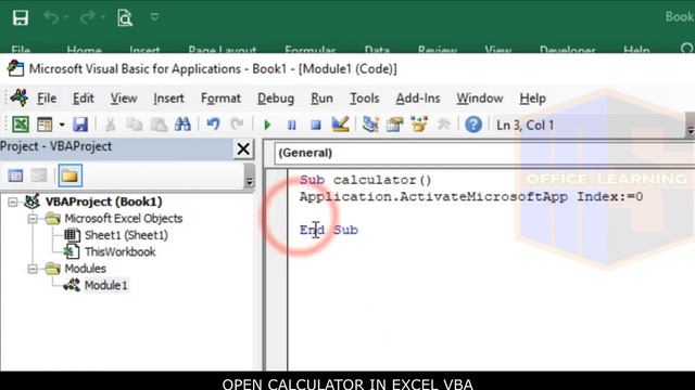 #10 - Open Calculator in Excel VBA Code | Excel VBA code | MsOffice Learning смотреть онлайн