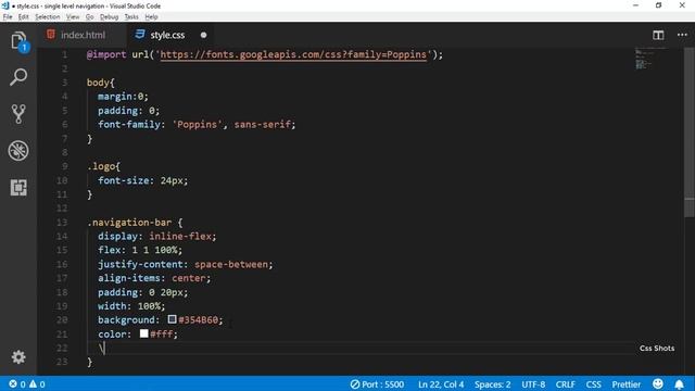 Responsive Navigation Bar with HTML, CSS Flexbox - Responsive Menu Bar ||Css Shots ||Web Designing смотреть онлайн