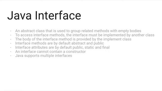Java Interface - Java Tutorial смотреть онлайн
