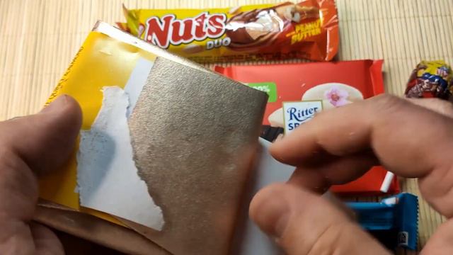 Unpacking Sweets: ChupaChups, Milk Chocolate, RitterSPORT And Waffle Bar. ASMR