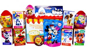 СЮРПРИЗ МИКС 15 Сюрпризов СКАЗОЧНЫЙ ПАТРУЛЬ Три Кота МАША и МЕДВЕДЬ Фиксики Микки Маус РЕТРО Киндеры