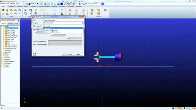MSC ADAMS - Tutorial 01 CAD solid model geometry import to ADAMS and ADAMS model preparation. смотреть онлайн