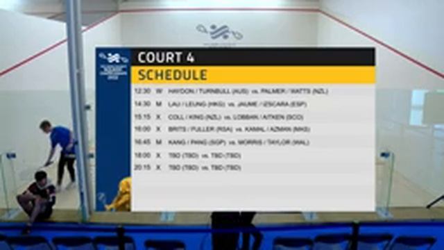 WSF World Doubles Squash Championships 2022 - Court 4 - Day 4 смотреть онлайн
