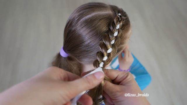 Dance hair. Good-looking hairstyle for girls. - Прическа на танцы. смотреть онлайн