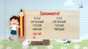 Урок 32  буква щ и звук щ   Русский язык   1 класс   Росс 1