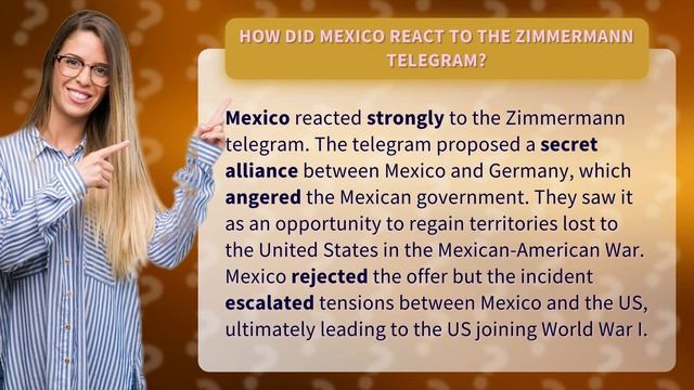 How did Mexico react to the Zimmermann telegram? смотреть онлайн