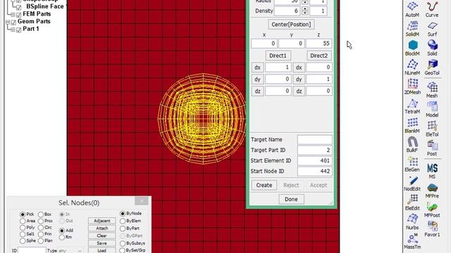 LS-PrePost Workshop5 - Mesh a Sphere смотреть онлайн