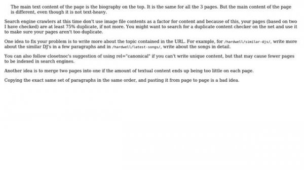 Webmasters: How to handle SEO for pages with similar textual content? (2 Solutions!!)