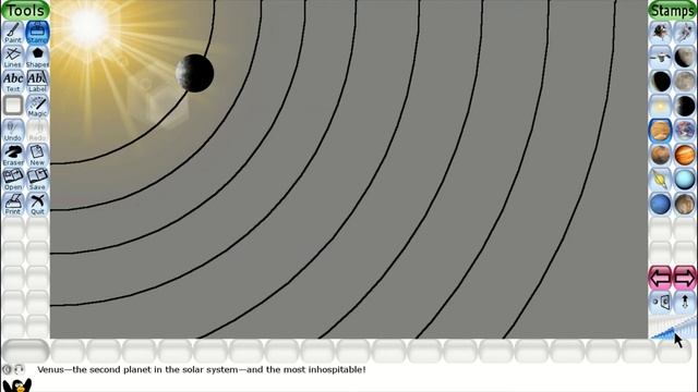 Draw Solar system with Tux paint | How to draw 8 planets in Tux paint смотреть онлайн