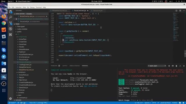 TODO-шка на React Hooks: тестирование (часть 5) смотреть онлайн