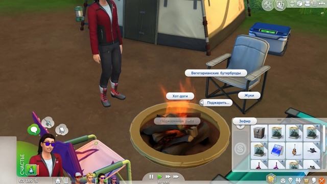 #18 Let's Play The Sims 4 В Поход | Звездное небо смотреть онлайн