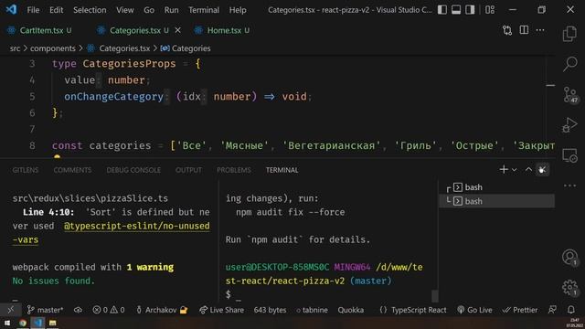 #25: ? React Pizza v2 — Оптимизируем перерисовку компонентов с помощью useCallback и React.memo смотреть онлайн
