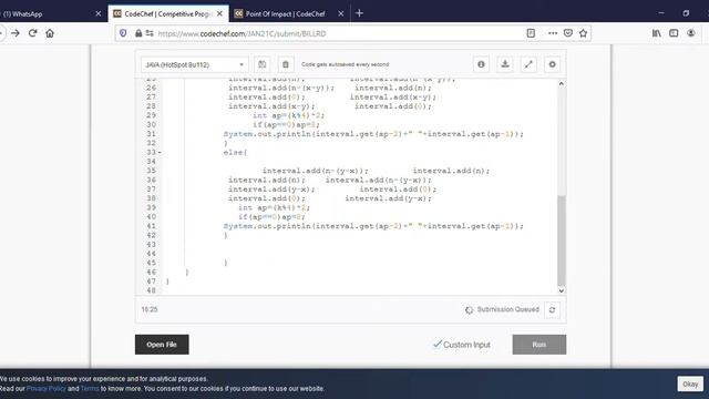 January Long Challange 2021| BILLRD| Codechef | Solution in Java смотреть онлайн