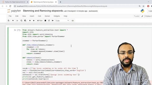Stemming and Removing Stop words. смотреть онлайн