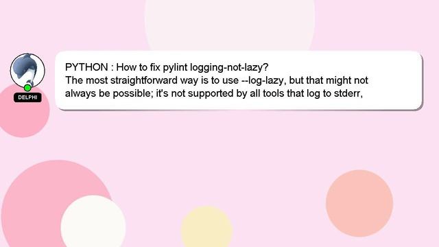 PYTHON : How to fix pylint logging-not-lazy? смотреть онлайн