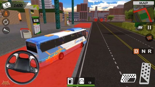 City Coach Bus Driving Sim 3D смотреть онлайн