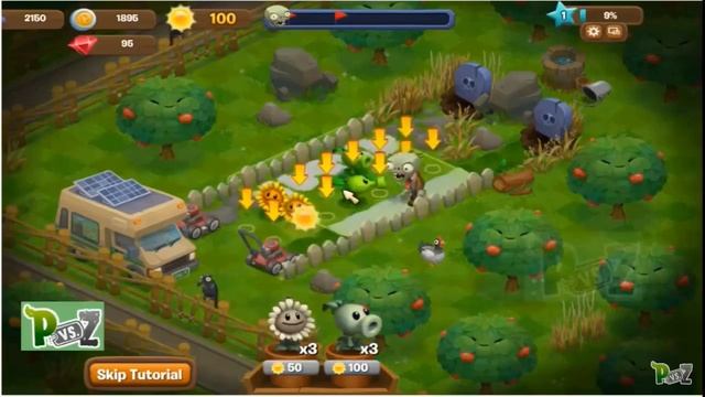Plants Vs. Zombies Adventures Gameplay! смотреть онлайн
