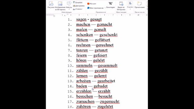 Грамматическая тема для 6х классов Прошедшее разговорное время Perfekt смотреть онлайн