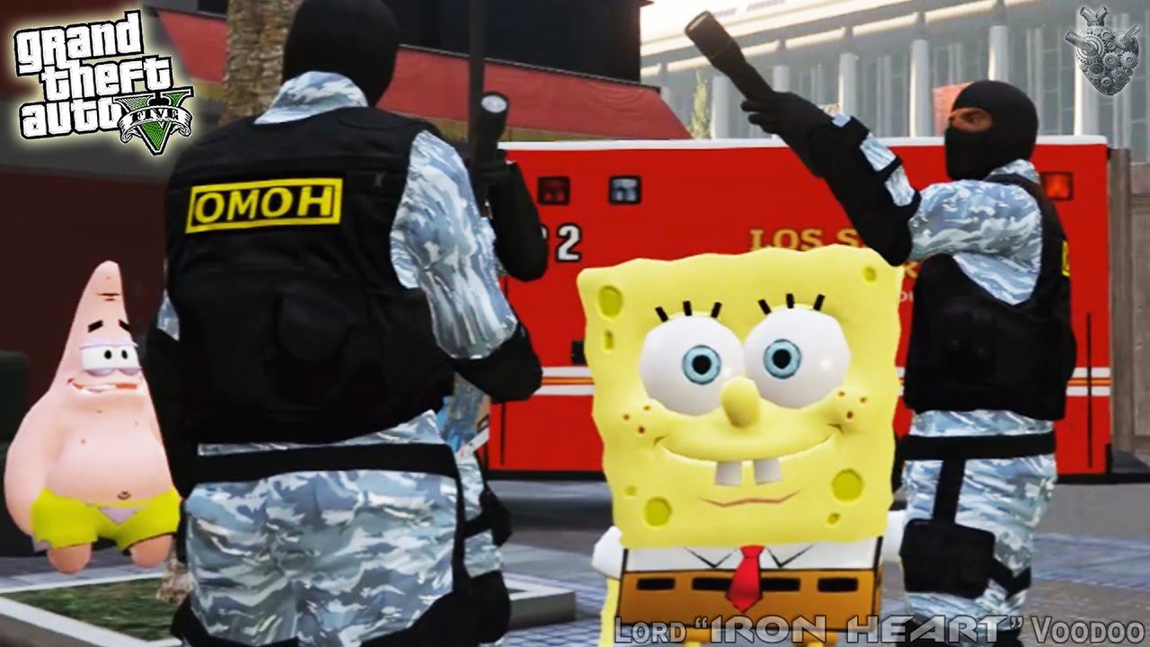 GTA V! ТЕРАКТ В МЕТРО! ГУБКА БОБ И ПАТРИК БОРЮТСЯ С ТЕРРОРИЗМОМ! ВИДЕО GTA 5 MODS [ГТА 5 МОДЫ] #122 смотреть онлайн