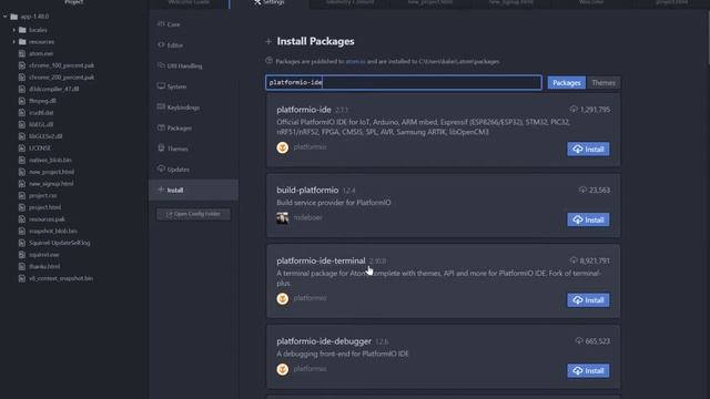 How to install Platformio-ide-terminal on atom text editor смотреть онлайн