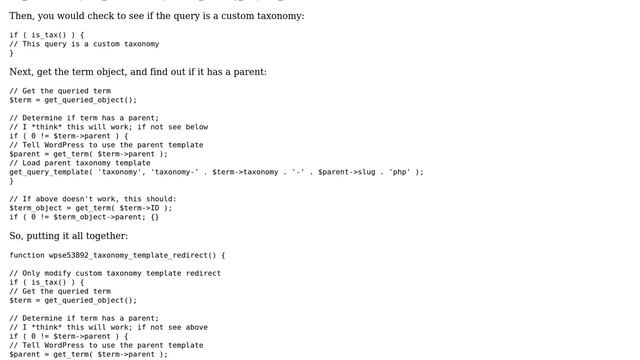Wordpress: Using a different template per Custom Taxonomies for single term archive pages смотреть онлайн