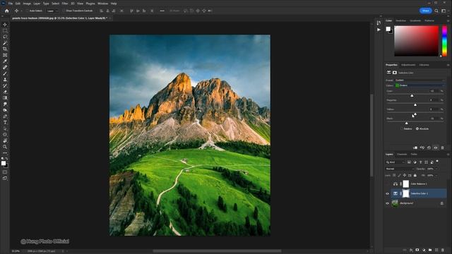 Compare Selective Color vs Color Balance in Photoshop смотреть онлайн