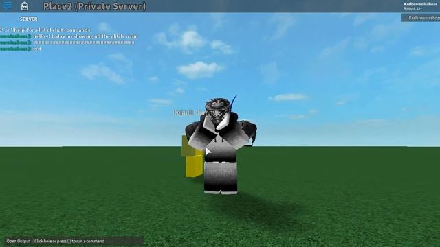 Roblox Glitch Script смотреть онлайн