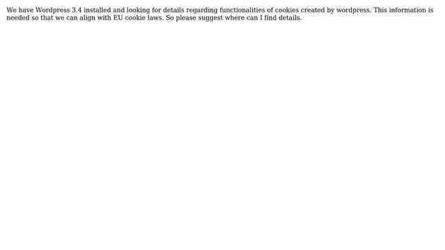 Wordpress: Cookie Details Requested смотреть онлайн